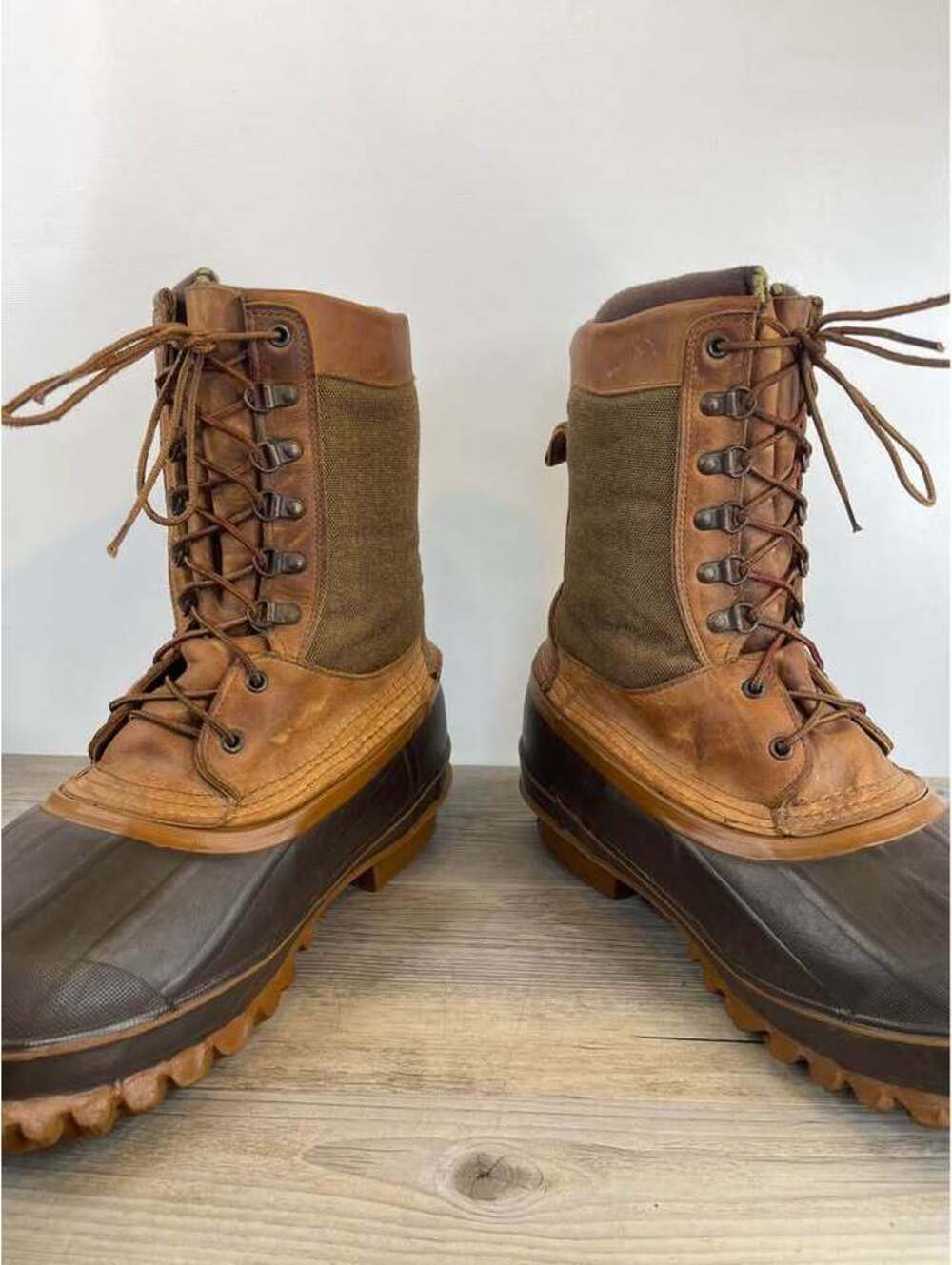 LaCrosse Vintage Insulated Duck Boots USA Made Men’s 11 Leather Canvas - Picture 5 of 6